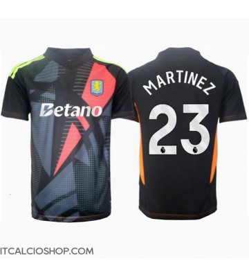 Aston Villa Emiliano Martinez #23 Portiere Seconda Maglia 2024-25 Manica Corta